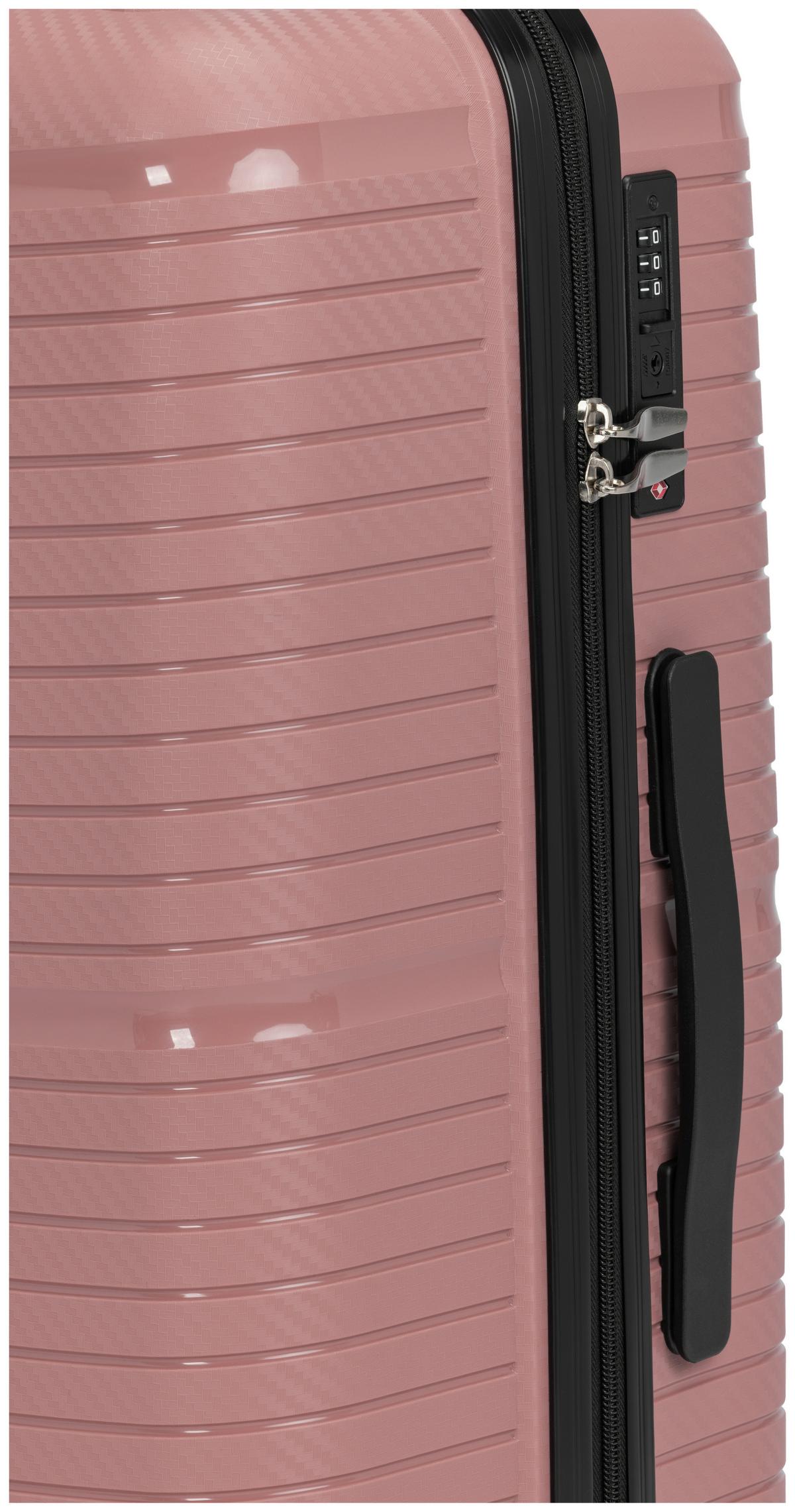 Reisekofferset Monika - Pink, KONVENTIONELL, Kunststoff/Textil - Luca Bessoni