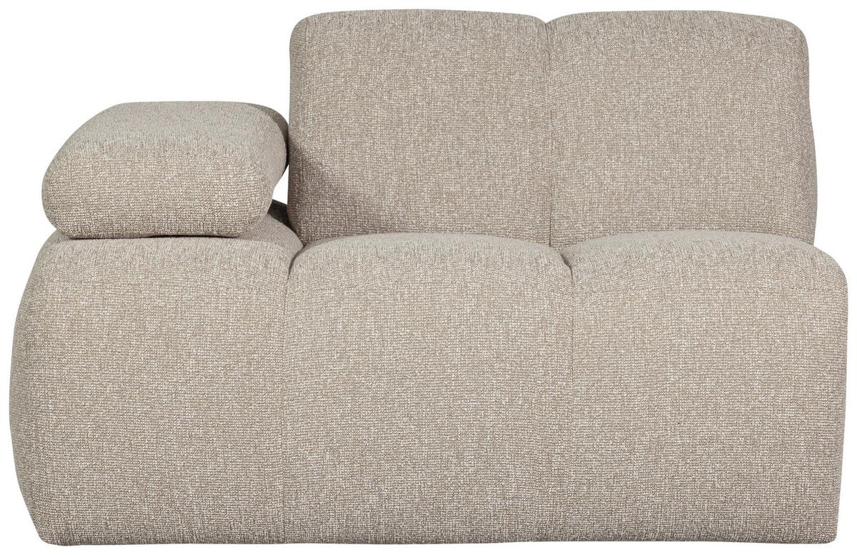 Sofaelement Mojo Beige B: 97cm - Beige/Schwarz, Design, Textil (97/74/124cm) - Livetastic