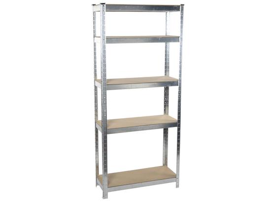 Schwerlastregal Shelf - Silberfarben, Basics, Holz/Metall (75/30/172cm) Schwerlastregal Shelf - Silberfarben, Basics, Holz/Metall (75/30/172cm)