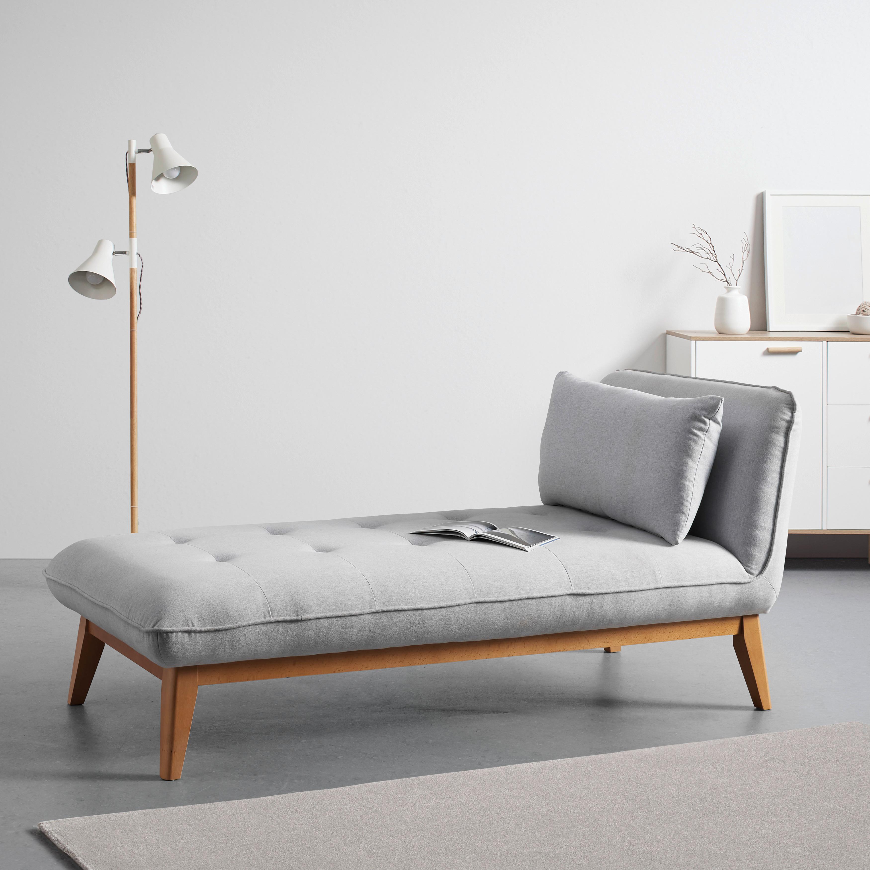 Relaxační Postel Liza Světlešedá - šedá, Moderní, dřevo/textil (166/85/78cm) - Bessagi Home