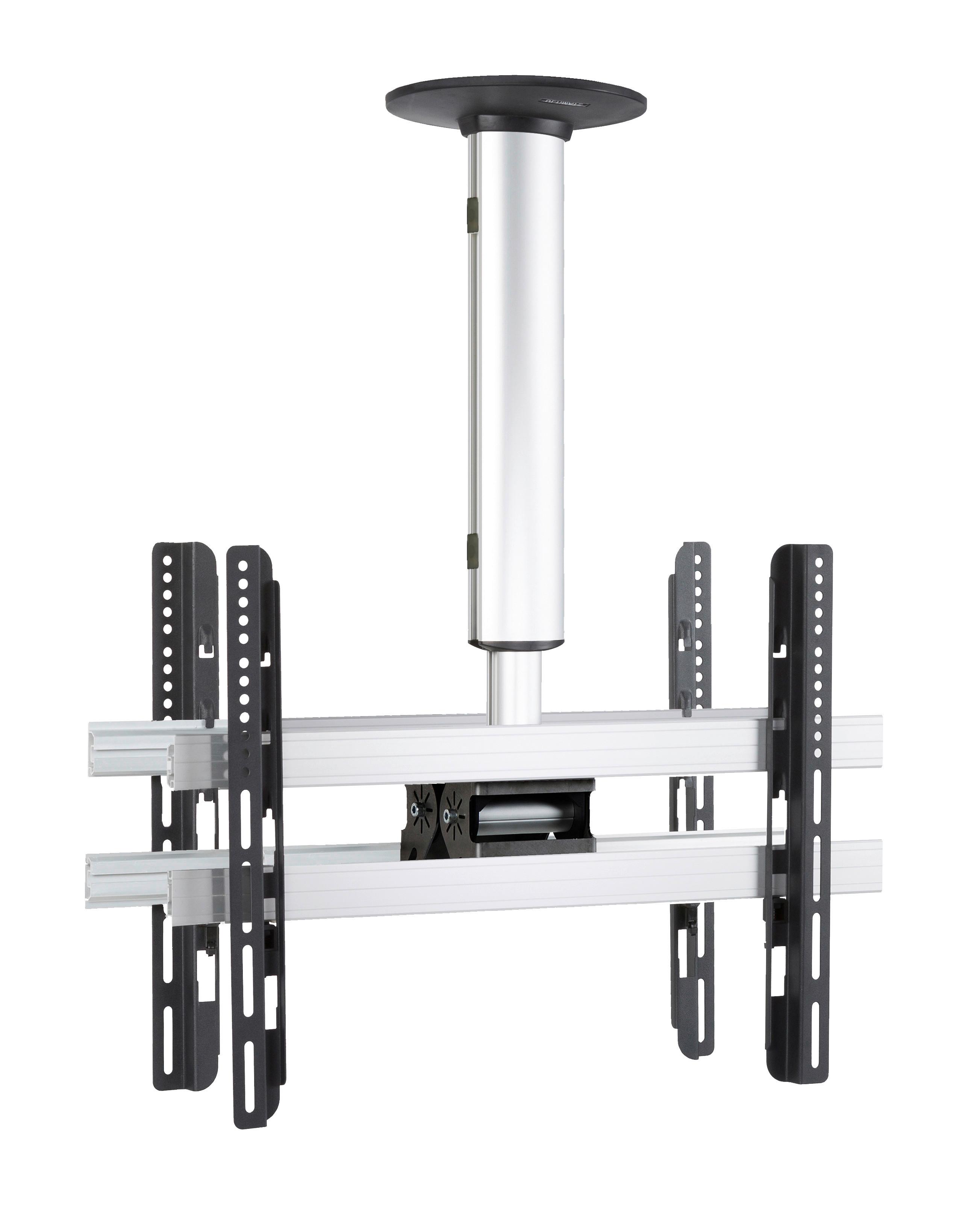 TV- Halterung cm Silberfarben B: 62 cm - Silberfarben, MODERN, Metall (62/50/19cm) - MID.YOU