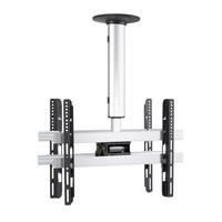 TV- Halterung cm Silberfarben B: 62 cm - Silberfarben, MODERN, Metall (62/50/19cm) - MID.YOU