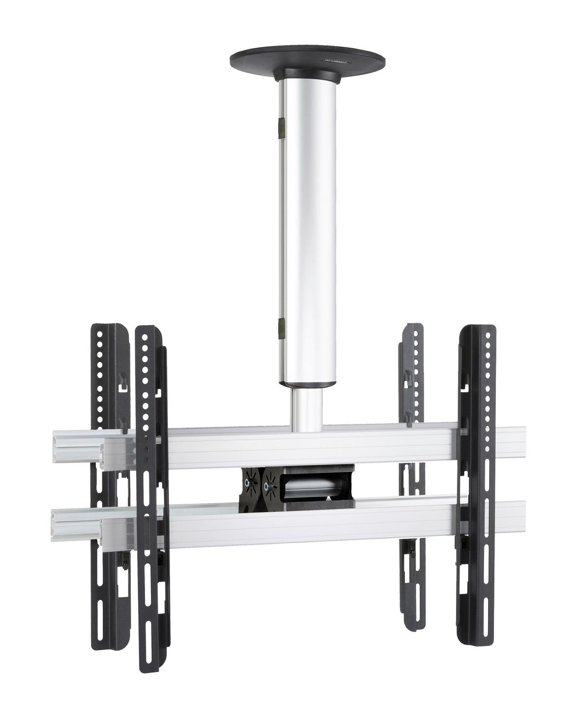 TV- Halterung cm Silberfarben B: 62 cm - Silberfarben, MODERN, Metall (62/50/19cm) - MID.YOU
