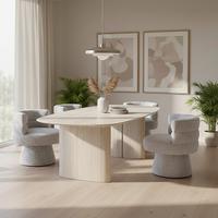 STOLIČKA JULINA - sivá, Modern, drevo/textil (71/74/72cm) - Bessagi Home