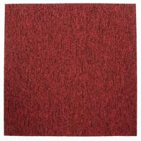 Teppichfliese Rot Mustang 50x50 cm Florhöhe 3 mm - Basics, Textil (50/50cm)