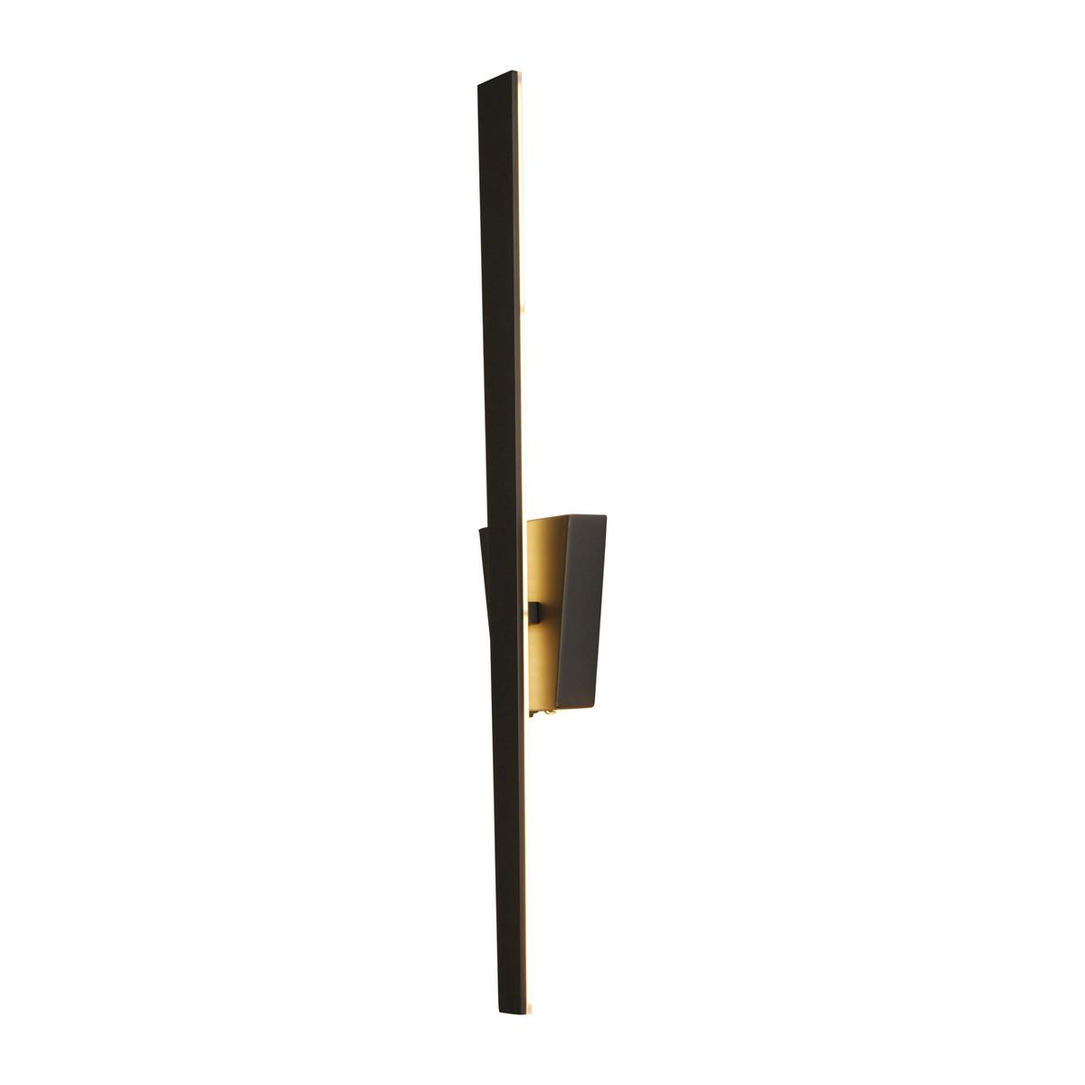 Wandleuchte Trevor - Schwarz, Basics, Metall (10/4,5/62cm) - Näve