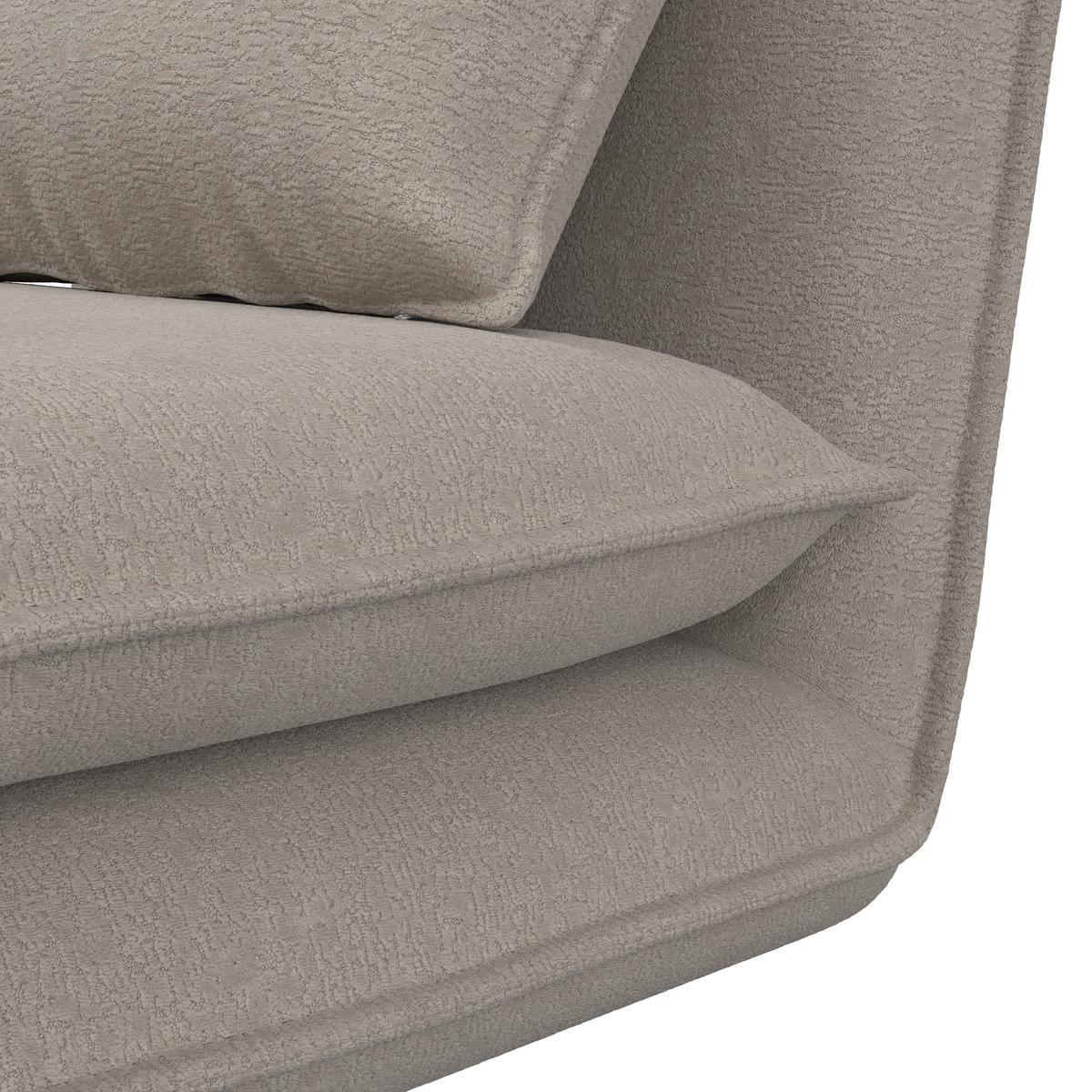 Rozkladacie kreslo MACY, béžová, max. 120 kg - béžová, Modern, kov/textil (83/35/65cm) - Bessagi Home