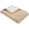 Kuscheldecke Braun/Naturfarben 140x200 cm Double Face - Braun/Naturfarben, KONVENTIONELL, Textil (140/200cm) - Ibena