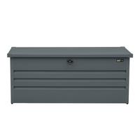 Kissenbox Metall Grau - Anthrazit, Basics, Metall (165/70/62cm) - Ambia Garden
