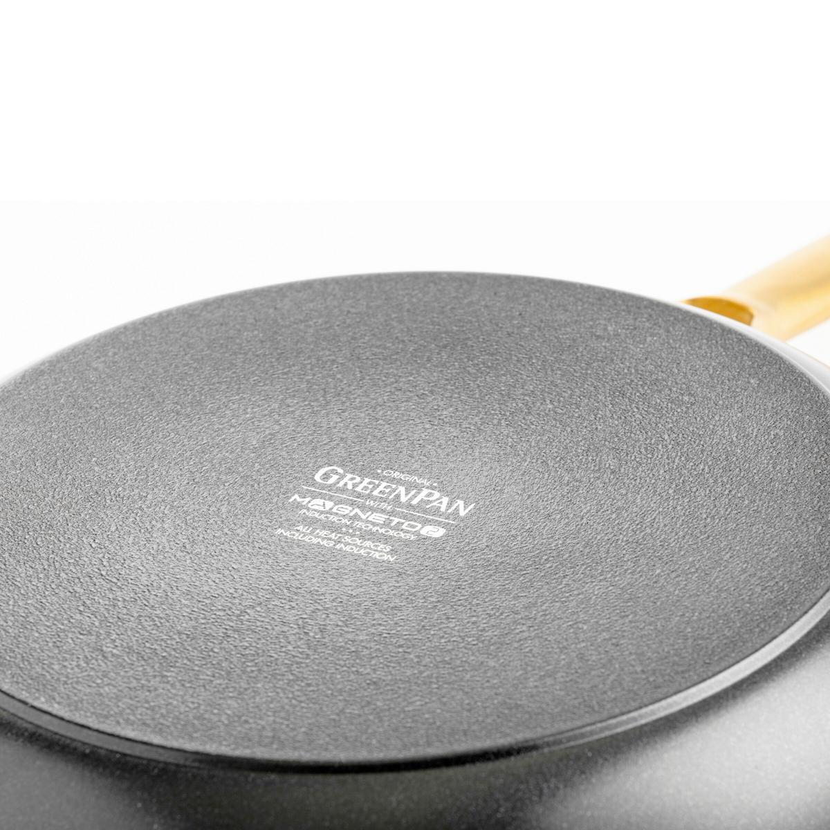 Kochtopfset 6-Teilig. schwarz/Gold - Goldfarben/Schwarz, Basics, Glas/Metall - GreenPan