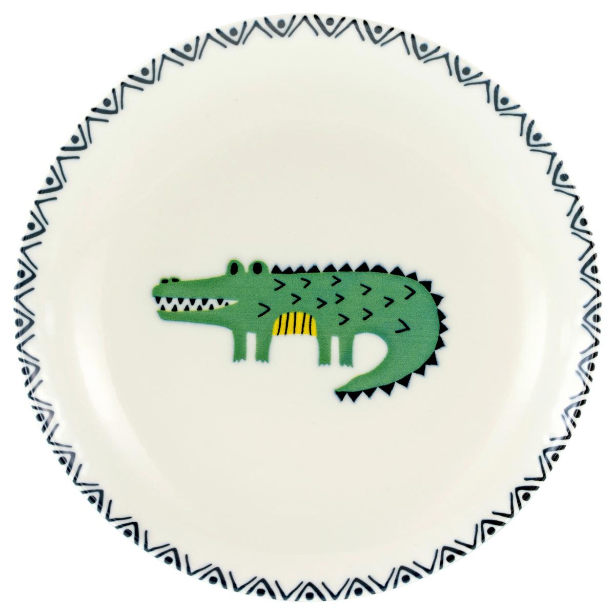 Tellerset Safari Keramik, Multicolor - Multicolor/Grauweiß, Basics, Keramik (21cm) - Creatable