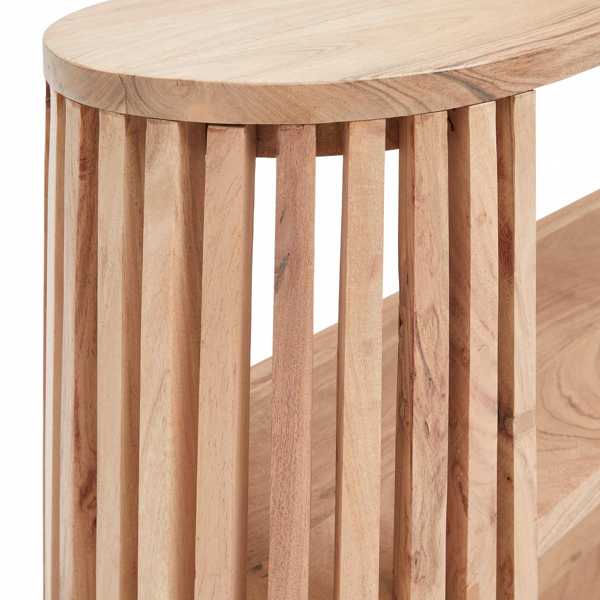 KONZOLA MADDI -TREND- - černá/přírodní barvy, Lifestyle, kov/dřevo (120/85/33cm) - Mömax