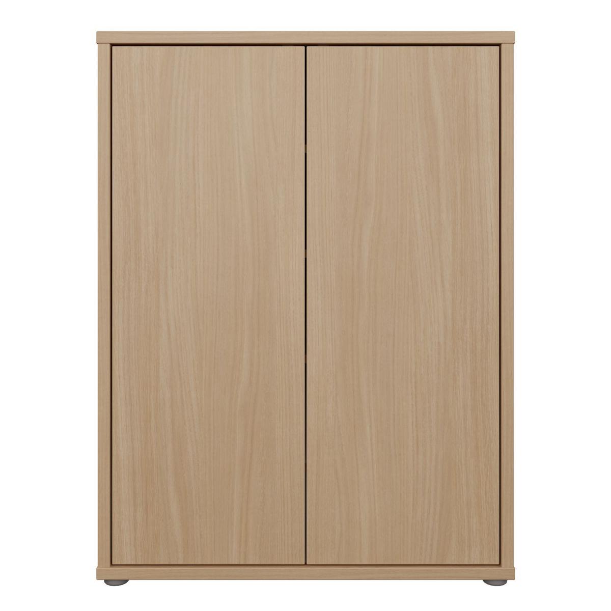 Botník dekor dub Elegancia - šedá/barvy dubu, Moderní, kompozitní dřevo/plast (74,5/99,1/34,9cm)