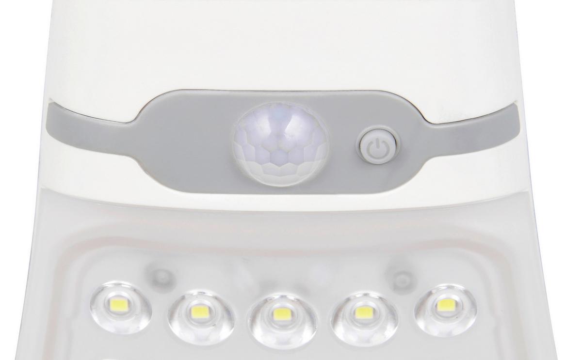 Außenwandleuchte Diadema Schwarz Weiß B: 22 cm - Schwarz/Weiß, KONVENTIONELL, Kunststoff (11,5/22/11cm)