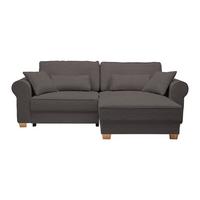 Sedací souprava ANGELO, oboustranná,tm.šedý manšestr - tmavě šedá, Moderní, dřevo/kompozitní dřevo (255/92/185cm) - Mömax
