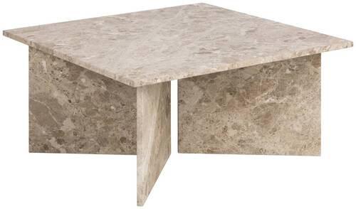 Couchtisch Vega Creme B: 90 Cm - Creme, Design, Stein (90/90/42cm) - Livetastic