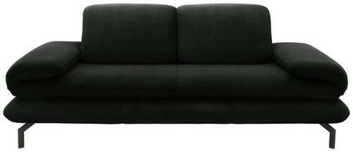 2-sitzer-sofa Looks Xiii Dunkelgrün - Dunkelgrün/Schwarz, Design, Textil (204 (264)/83 (110)/98cm) - LOOKS by W.Joop
