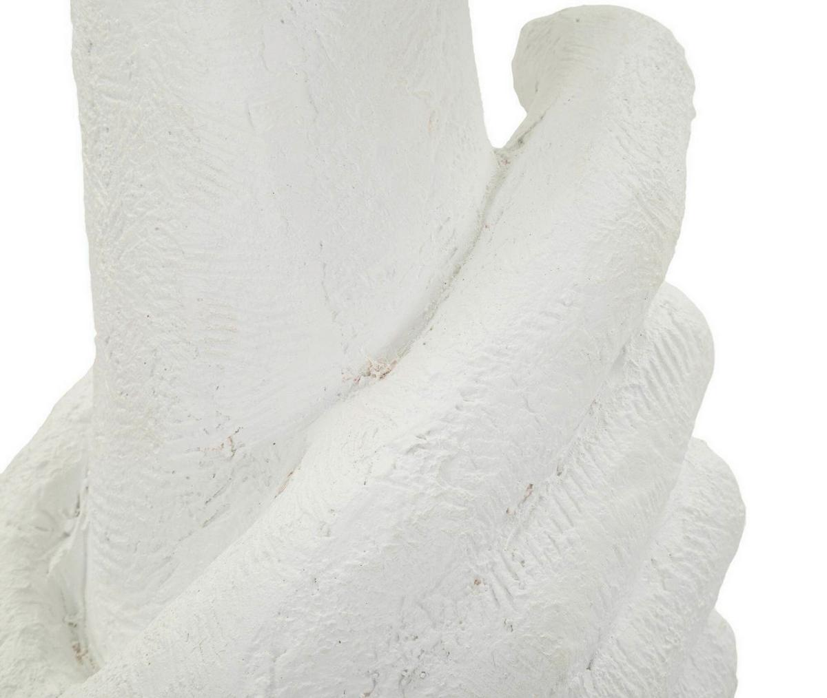 Tischleuchte Life Weiß B: 35 cm - Weiß, Basics, Kunststoff/Textil (35/93/35cm)