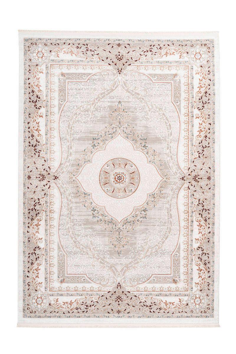 Webteppich Grau/Rosa Akropolis 160x230 cm - Rosa/Grau, Design, Textil (160/230cm) - Kayoom