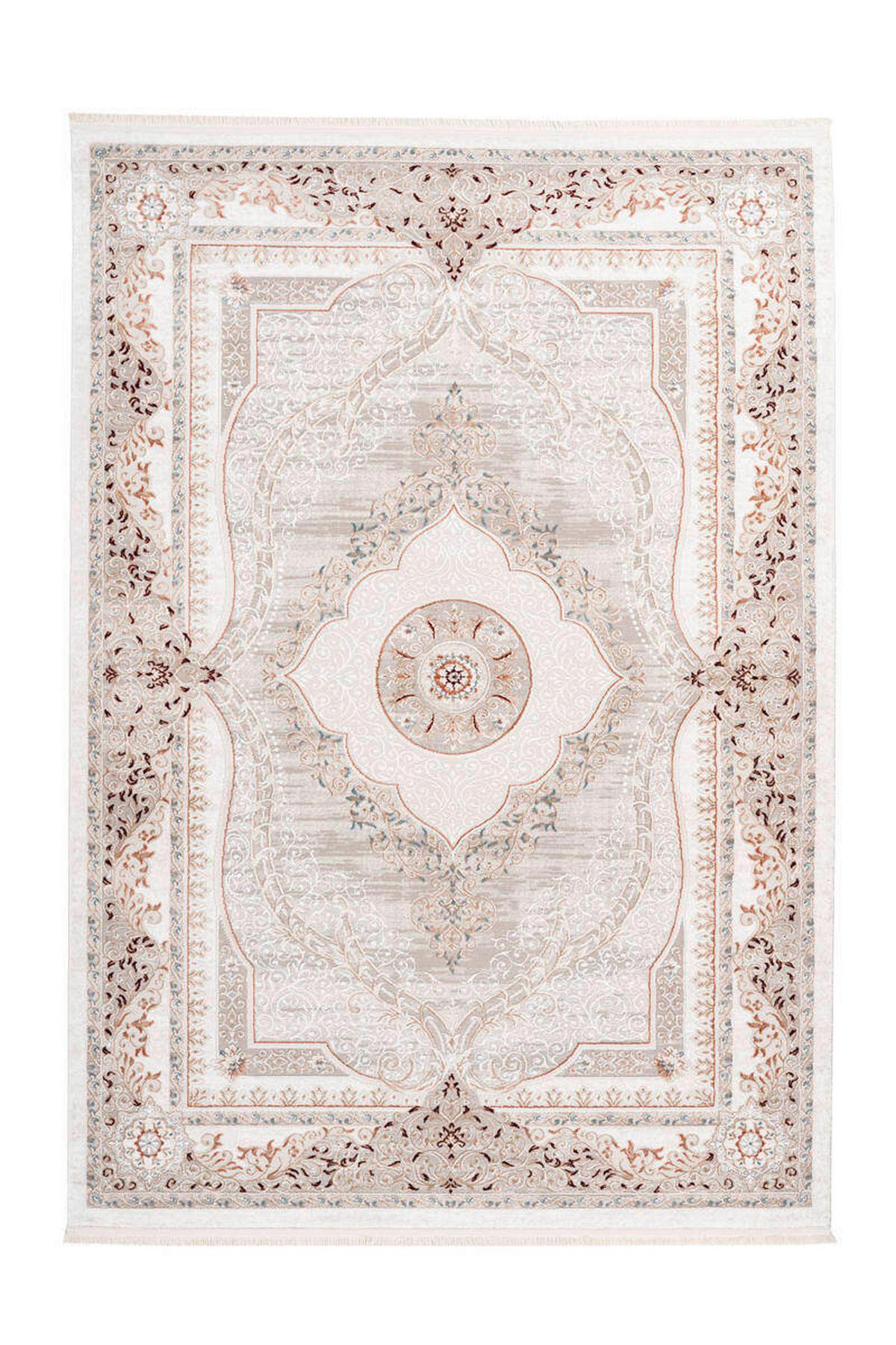 Webteppich Grau/Rosa Akropolis 160x230 cm - Rosa/Grau, Design, Textil (160/230cm) - Kayoom