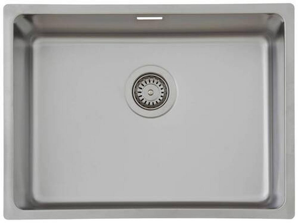 Spüle Respekta Inox Edelstahl Bxt: 59x43,5 cm - Edelstahlfarben, Trend, Metall (59/22,5/43,5cm) - Respekta