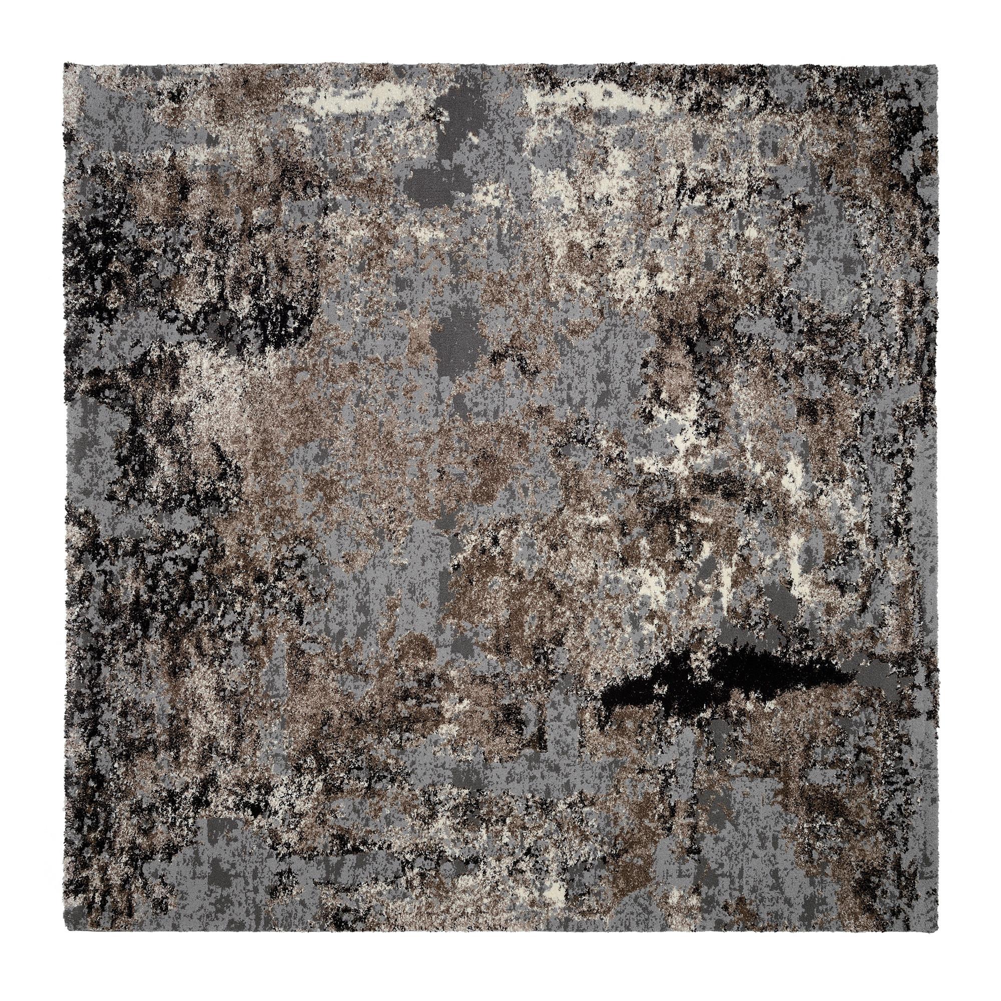 Webteppich Braun/Beige Timeline Quantum 200x200 cm - Beige/Braun, Design, Textil (200/200cm) - Novel