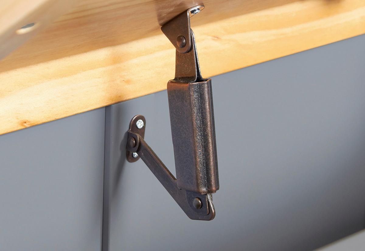 Kindersitzbank Kiefer BxHxT: 57x31x55 cm - Hellgrau/Naturfarben, Basics, Holz (57/31/55cm) - Pinolino