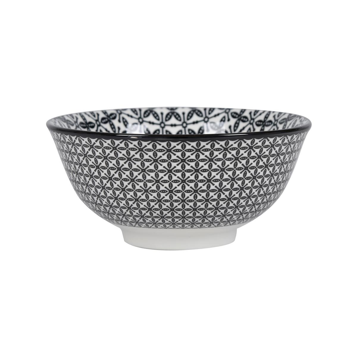 Miska na cerálie SHIVA - bílá/černá, Lifestyle, keramika (15,5/7cm) - Mömax