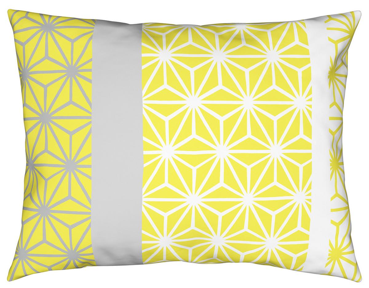 POSTEĽNÁ BIELIZEŇ Selma, 140/200cm - žltá/sivá, Konventionell, textil (140/200cm) - Based