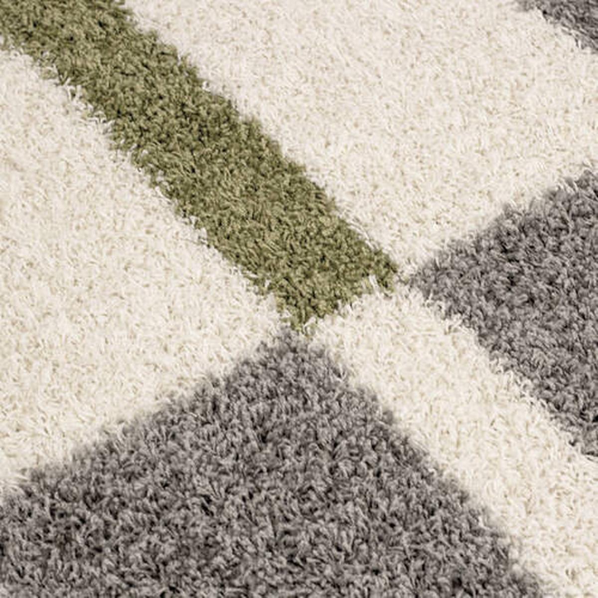 Hochflorteppich Gala - Grün, Design, Textil (200/200cm) - Novel
