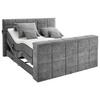 Boxspringbett Mit Topper 180x200 Cm Denver - Grau, KONVENTIONELL, Textil (180/200cm) - Carryhome