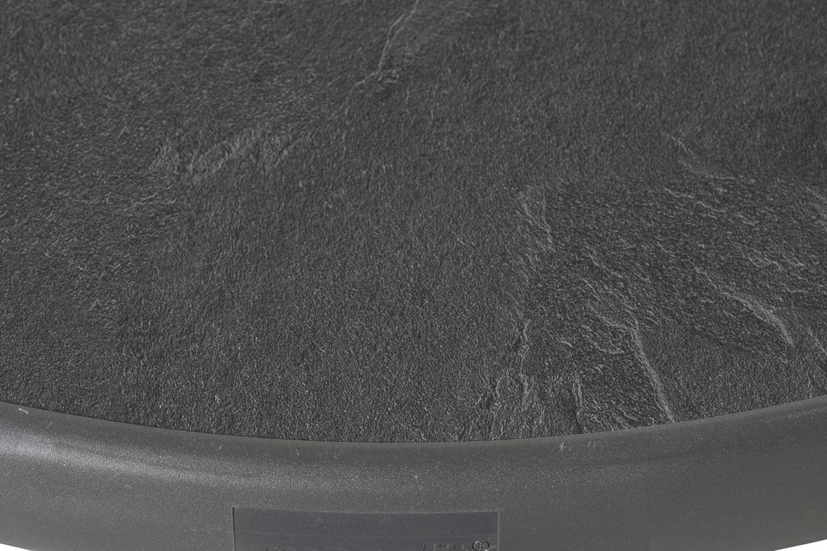 Gartentisch Klappbar Holzwerkstoff/Metall ⌀ 86 cm - Graphitfarben, MODERN, Holzwerkstoff/Metall (86/86/72cm) - Sieger