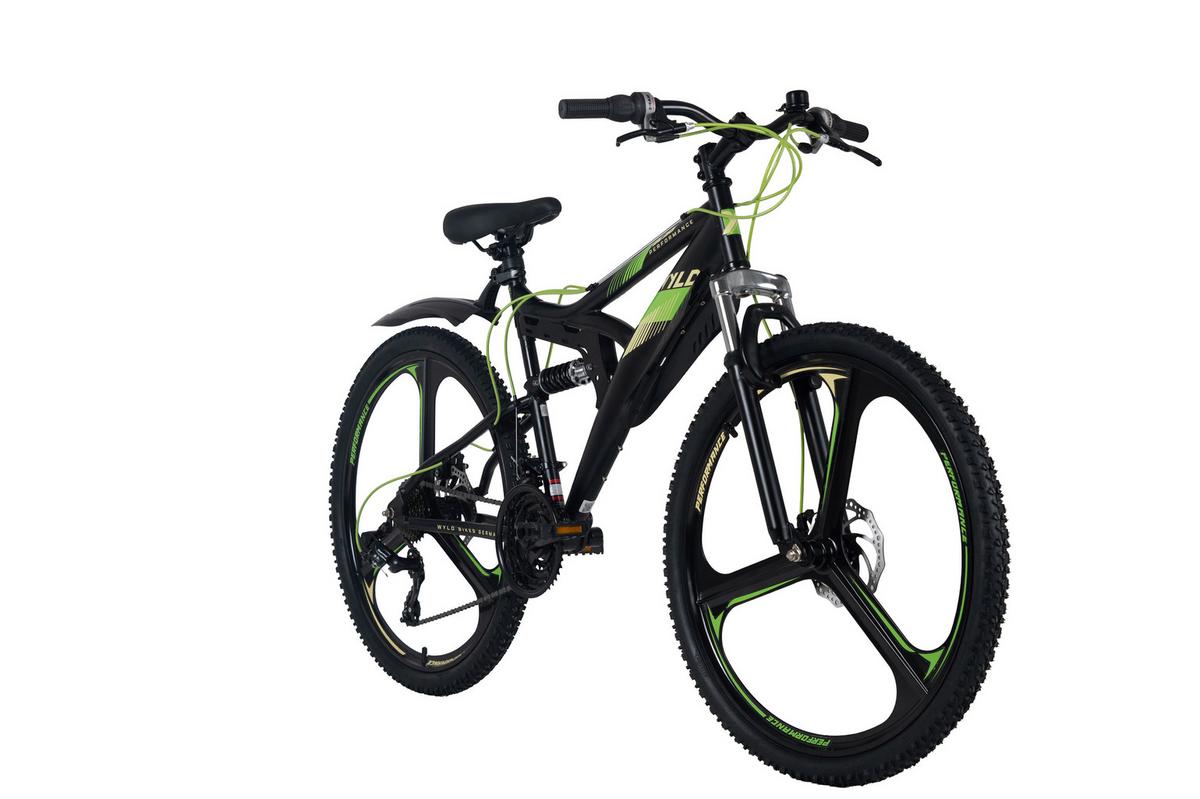 WYLD Mountainbike Fully Bliss schwarz/Grün 26'' - Schwarz, LIFESTYLE, Metall (25/140/60cm)