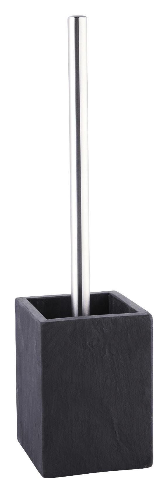 WC-Bürstengarnitur Granada 126769 - Anthrazit, MODERN, Kunststoff/Stein (9,5/36/9,5cm)