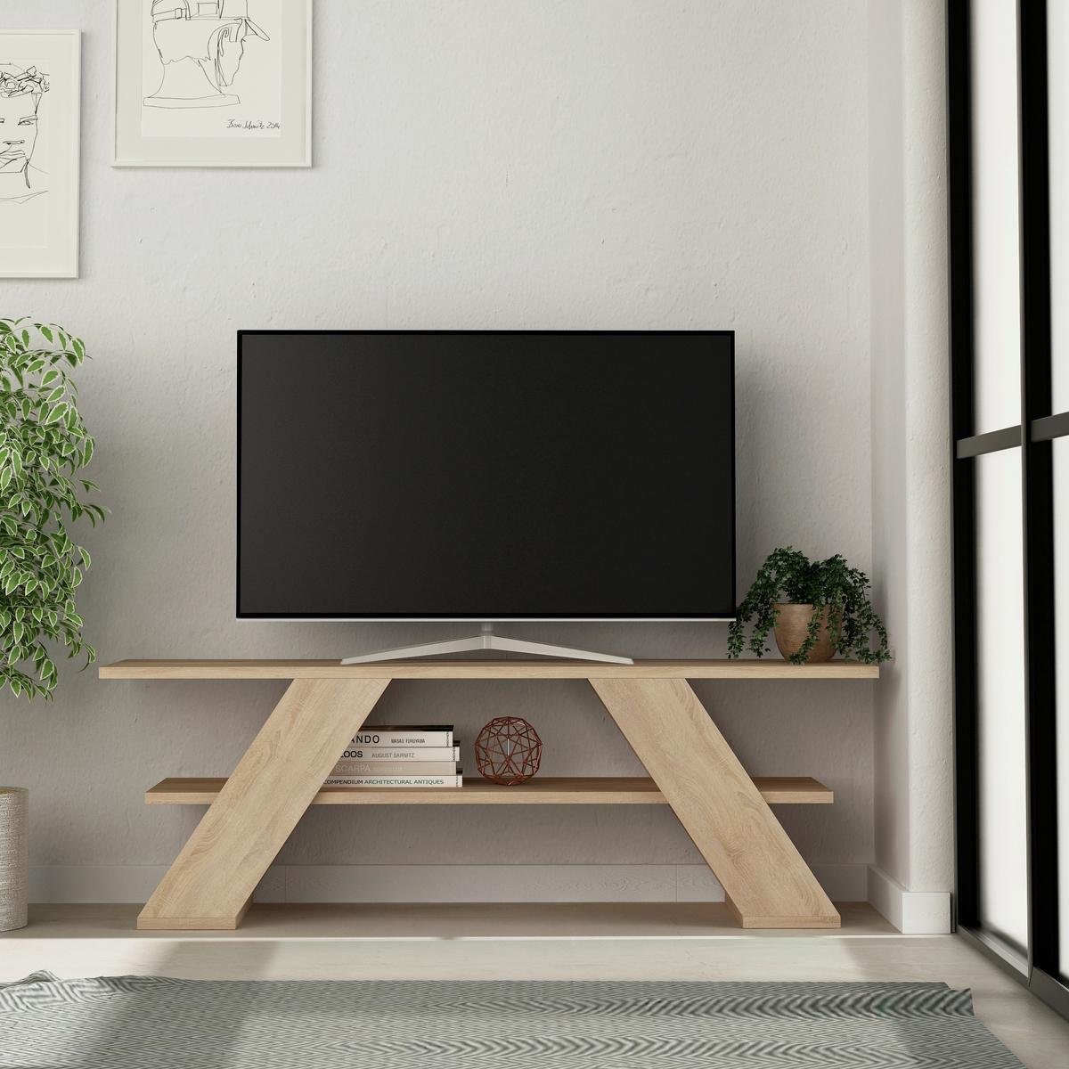 Phonotisch Farfalla Eichefarben B: 120 Cm - Eichefarben, Design, Holzwerkstoff (120/33,5/40cm) - Livetastic