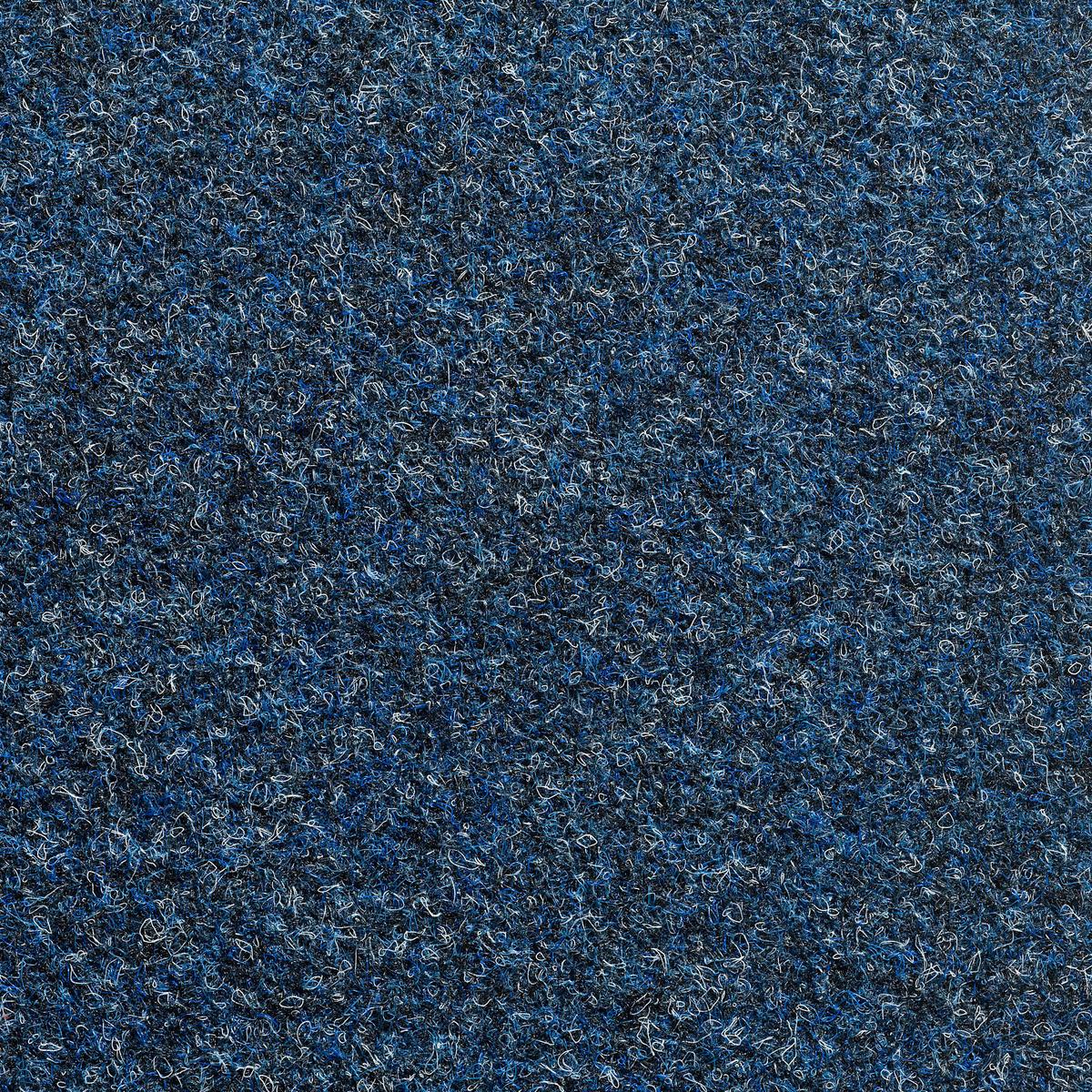 Teppichfliese Blau Solid Vel 50x50 cm Florhöhe 4 mm - Basics, Textil (50/50cm)