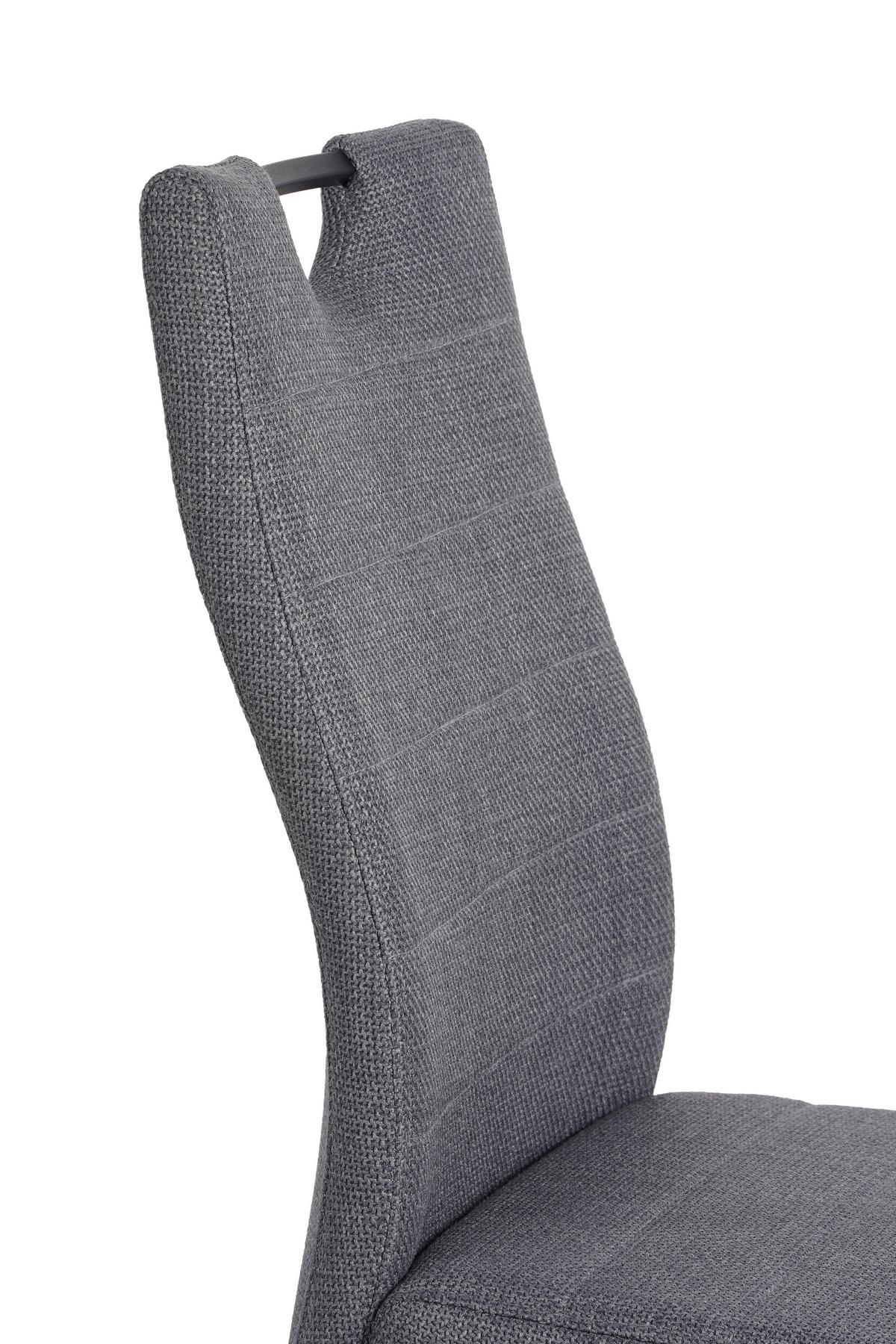 Szánkótalpas Szék Finni Giga-S - fekete/szürke, Konventionell, textil/fém (44/98/60cm)