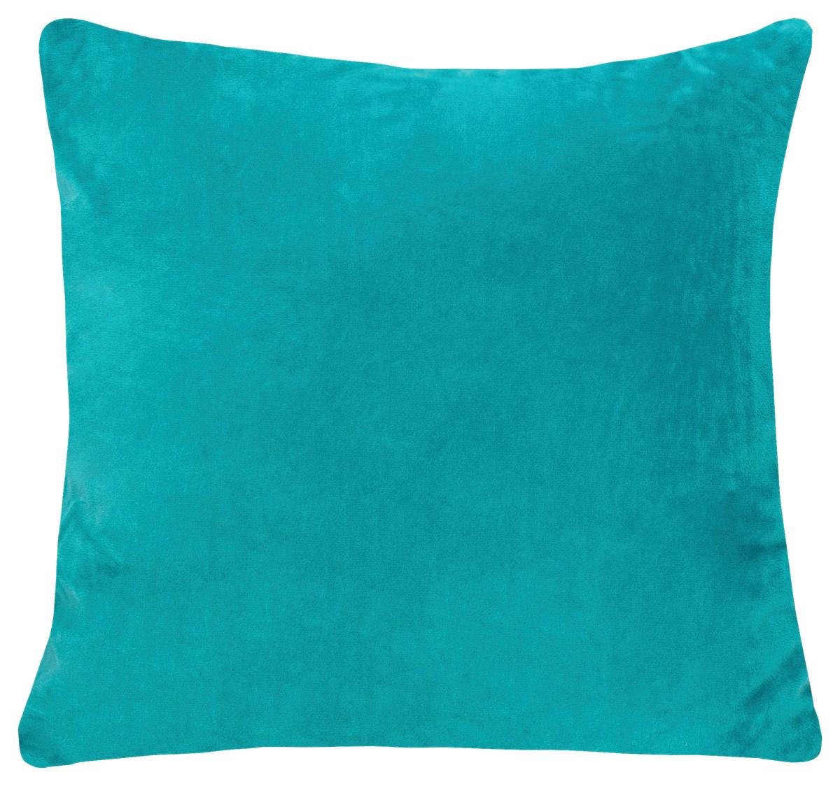 Kissenhülle Uta - Türkis/Taupe, KONVENTIONELL, Textil (40/40cm) - Ondega