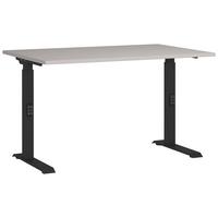 Schreibtisch Schwarz/Kaschmir L: 120cm - Kaschmir/Schwarz, MODERN, Holzwerkstoff/Metall (120/80/68-91cm) - Germania