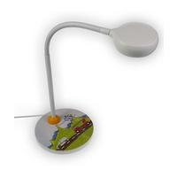 LED-Tischlampe Autos Grün/ Blau/Weiß für Kinder - Blau/Weiß, Design, Holz/Kunststoff (20/20/43cm) - Niermann