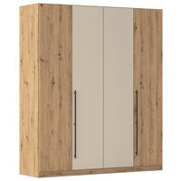 Kleiderschrank Safari B: 181 cm - Champagner/Eiche Artisan, KONVENTIONELL, Holzwerkstoff (181/229/54cm)