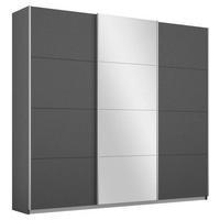 Skriňa s posuvnými dverami MIAMI, Š/V/H:cca 203/210/62cm - sivá/hliníková, Modern, kov/kompozitné drevo (203/210/62cm)