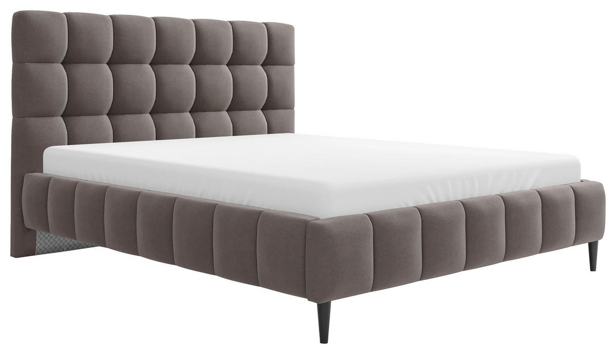 Polsterbett Magic Schlammfarben 180x200 cm - Schlammfarben/Schwarz, MODERN, Holz/Holzwerkstoff (180/200cm) - MID.YOU