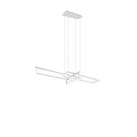 Led-hängeleuchte Trio H: 150cm 3-Flammig, Dimmbar - Weiß, Design, Metall (110/40/150cm) - Trio Leuchten