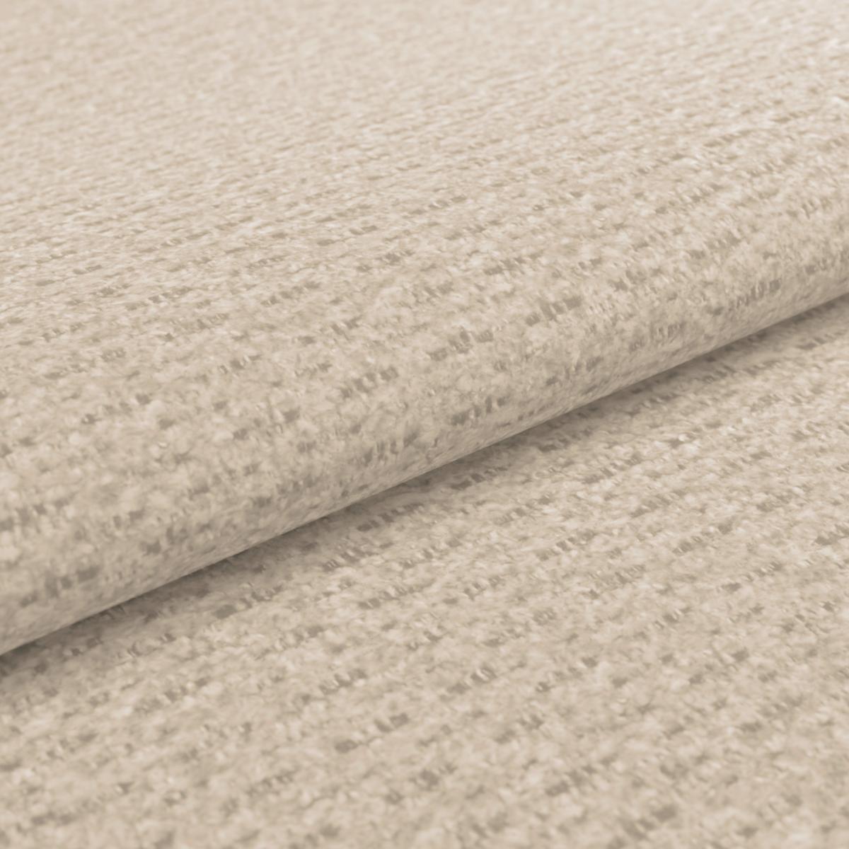 Ecksofa Polis Webstoff beige, 221x142cm - Beige/Schwarz, Trend, Textil (221/142cm) - Ondega