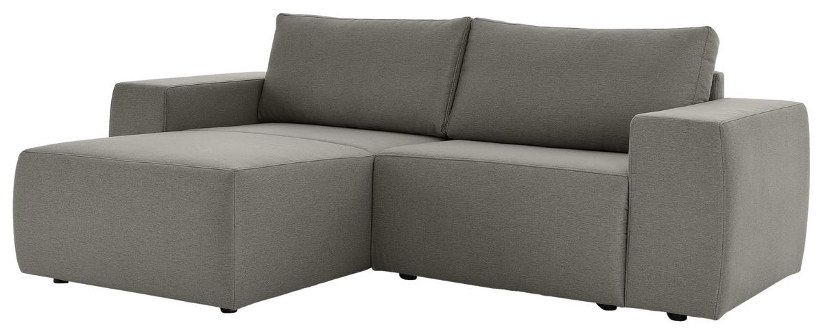 Ecksofa Looks Ii Grau Webstoff - Schwarz/Grau, Design, Textil (160/242cm) - LOOKS by W.Joop