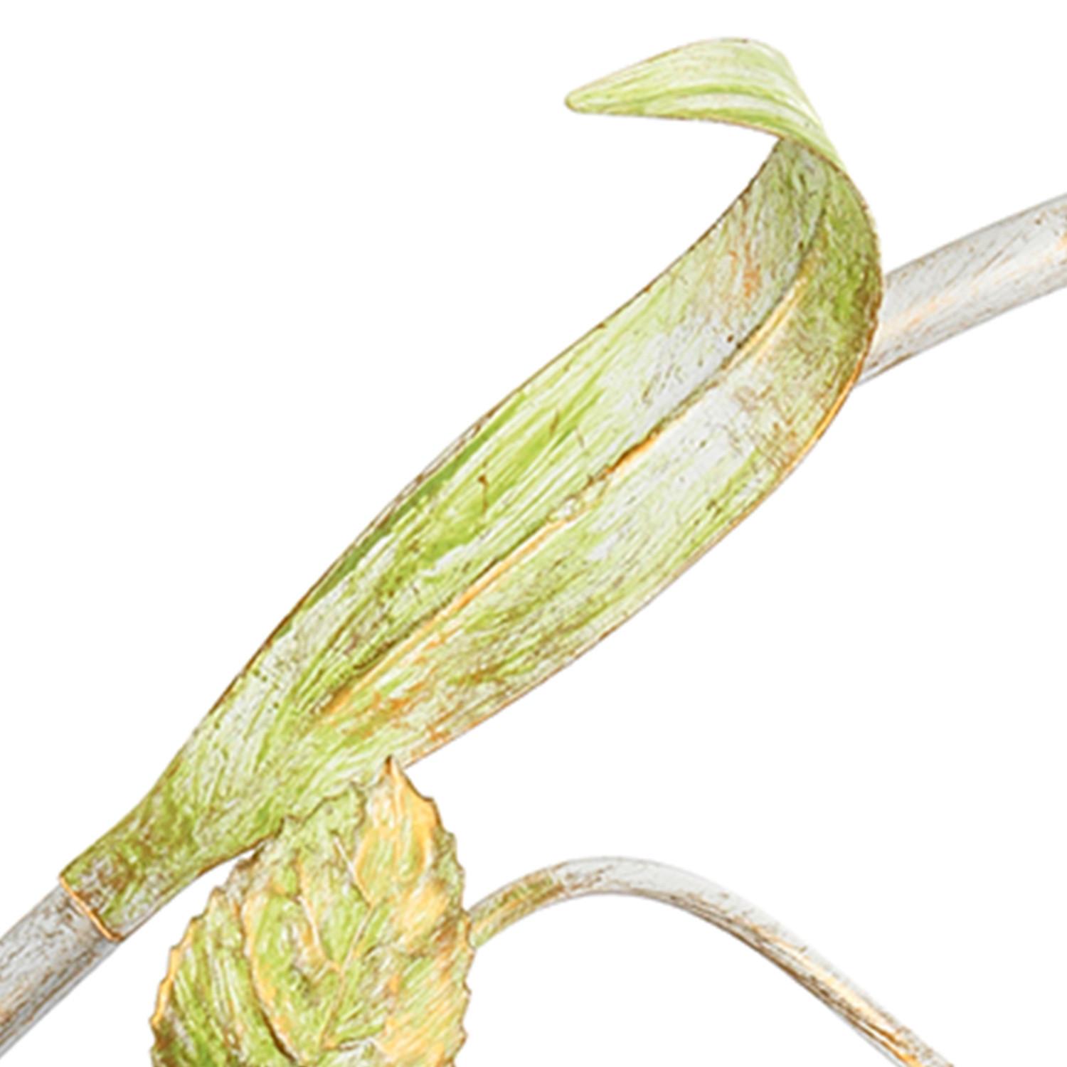 Wandleuchte 4985/ap2 - Pink/Weiß, KONVENTIONELL, Glas/Metall (32/18/40cm)