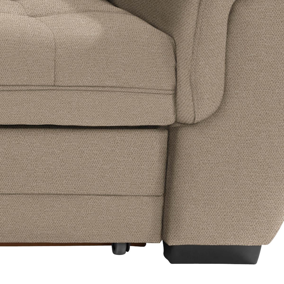 Ecksofa mit Schlaffunktion + Bettkasten Falco, Mikrofaser - Hellbraun/Dunkelbraun, KONVENTIONELL, Textil (183/251cm) - Ondega