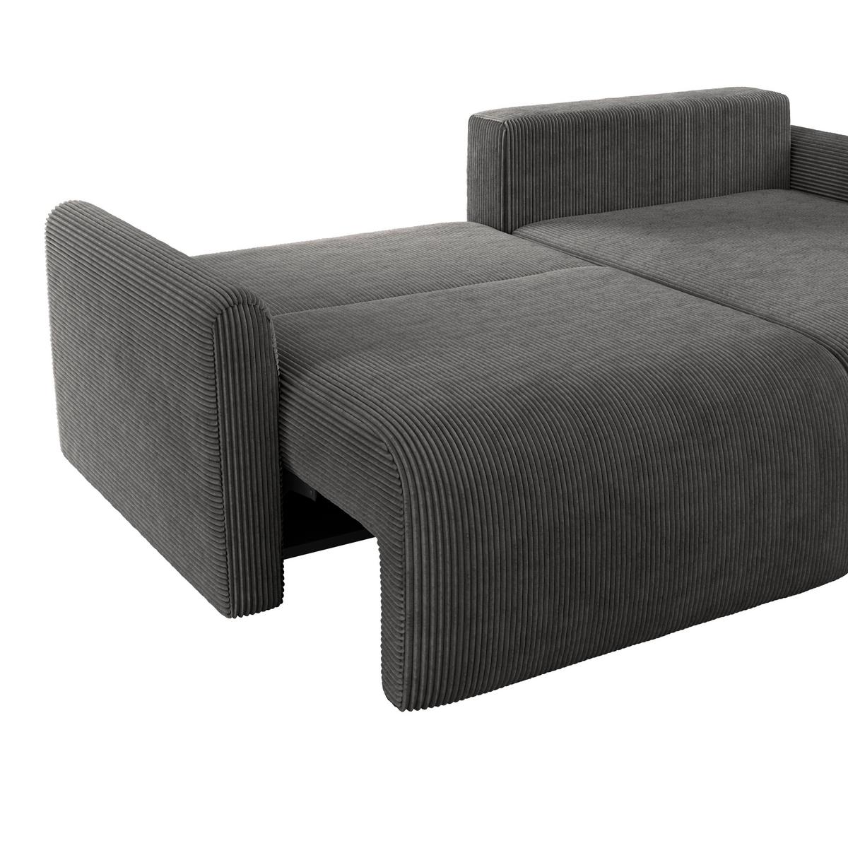 Ecksofa Josh Grau S: 229x146 Cm - Grau, Trend, Textil (229/146cm)