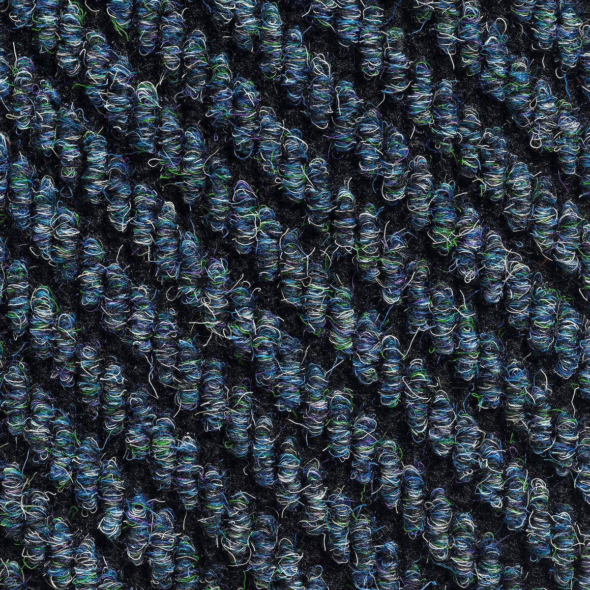 Teppichfliese Blau Centaur 50x50 cm Florhöhe 4 mm - Blau, Basics, Textil (50/50cm)